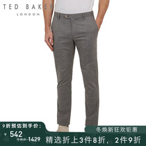 TED BAKER mens fashion plaid print straight slacks