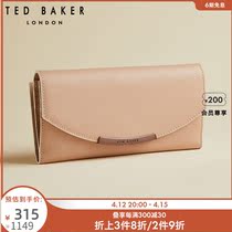 TED BAKER LADY PURE COLOR SIMPLE Calf Leather Wallet 158442