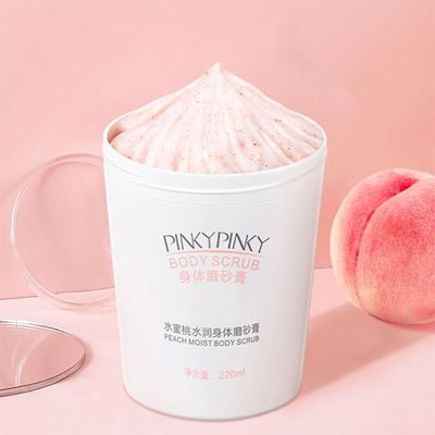 缤肌水蜜桃磨砂膏去角质脸部去除身体嫩白