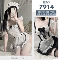 Черный+белый [Hair Hoe+платье+апрель+брюки] +7914 Окта и милая горничная