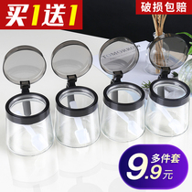 Seasoning bottle set seasoning storage box kitchen seasoning bottle seasoning jar salt oil tank seasoning box with lid sugar jar