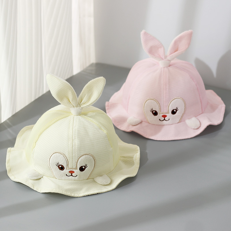 Baby hat summer newborn ultra-thin summer 0 to 3 months sunscreen male and female baby fisherman sunshade tire hat