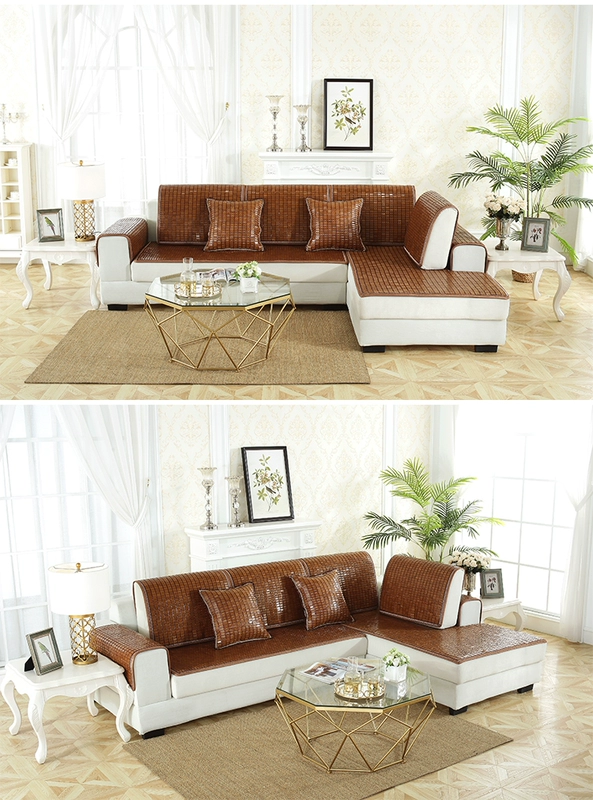 Custom-made sofa đệm mùa hè mạt chược văn phòng mat Liangdian mùa hè ngồi xe trượt mạt chược mat tre mat miễn phí vận chuyển - Ghế đệm / đệm Sofa