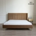 [Shu] Vatican Bắc Âu ưa thích đôi giường bọc giường gỗ phòng ngủ nhà thiết kế Bắc Âu mới đơn giản - Giường