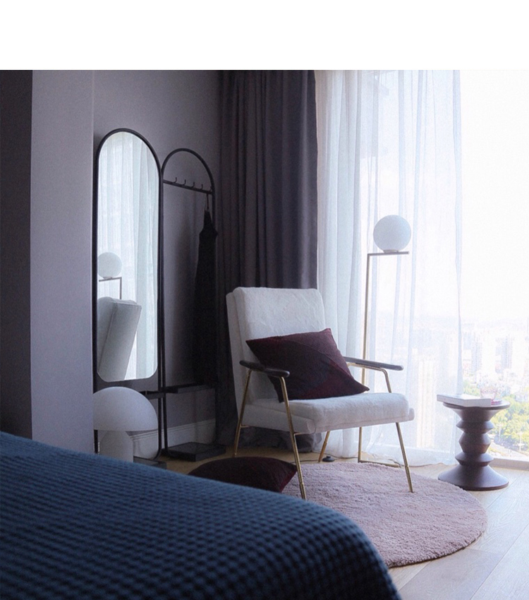 [SUFAN] Shu Fan Gương chiếu hậu toàn thời trang Bắc Âu Gương lắp sàn gương 2018 cloakroom gương mới - Gương gương vintage