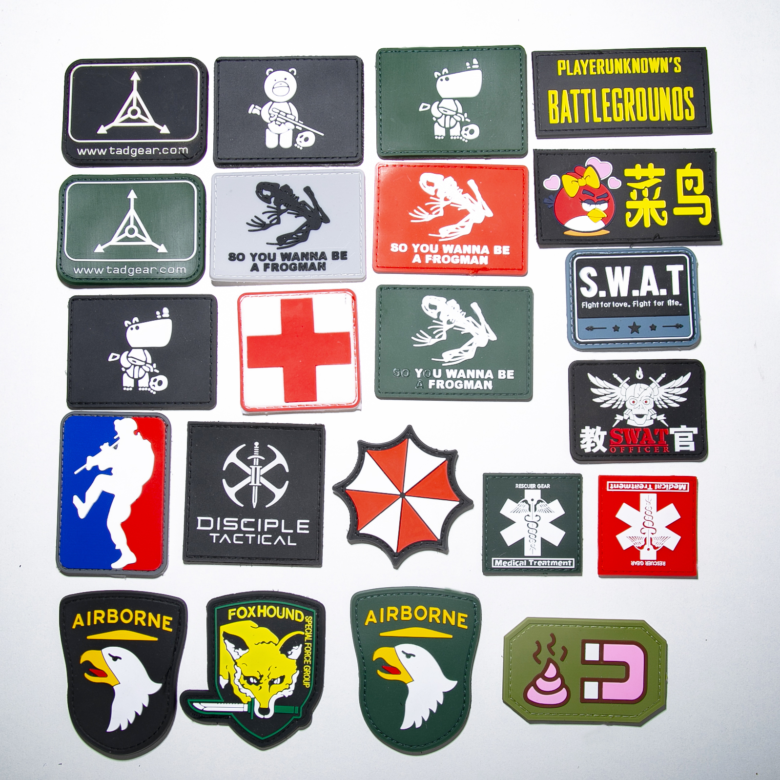 Military Fans Outdoor Tactics Fashion Personality PVC Magic Sticker CS Team Sports Hat Stickup Arm Badge-Taobao