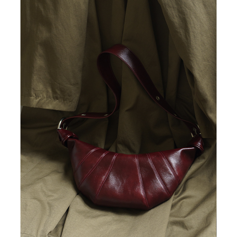 Losea High-Quality Croissant Bag for Women 2026 New Versatile Retro Red Shoulder Crossbody Bag