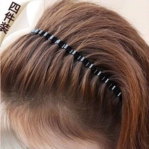 Female Style Hair Surround Clip Korea Iron Head Stirrup Hair Clip Black Hair Clip Wash Face Pressure Hair Stirrup Delicate Minima Resin