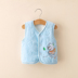 Áo vest bé gái mùa đông dày ấm áp và nhung cho bé mùa thu đông vest vest nam 0-1 3 nữ mặc trẻ em quần áo trẻ em xuất khẩu Áo ghi lê