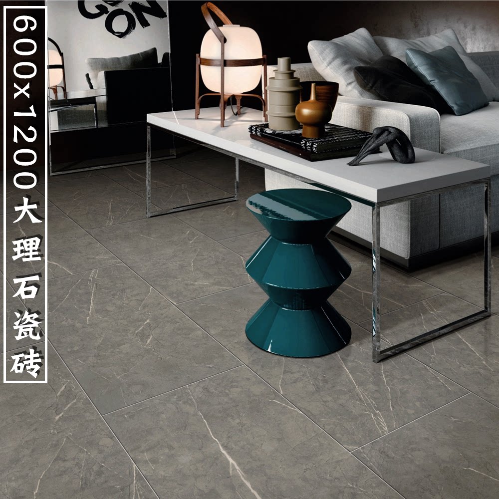 Villa Living Room Dining Room Marble Matte Ground Floor Brick 600x1200 Imitation Ancient Brick Background Wall Tile Large Plate Magnetic Brick