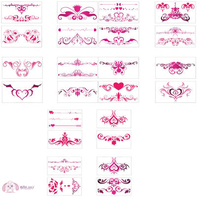 A rabbit-heart succubus angel tattoo sticker, a Saint Mark nun/nurse cosplay universal subculture sticker, has popped up