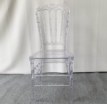 Acrylique Transparent Bamboo Festival Chair Wedding Chair Dining Table And chaires Outdoor Wedding Transparent Chair Crystal Plastic Chair Crown Chair