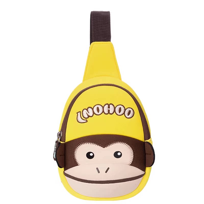 诺狐儿童包包斜挎包男女宝宝胸包可爱卡通旅行单肩小背包生日礼物
