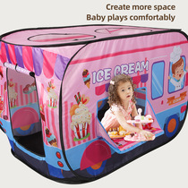 Childrens Ice Cream Truck Bus Indoor Tent Automatic Skylight Tent Outdoor Picnic Toy Interactive Playhouse