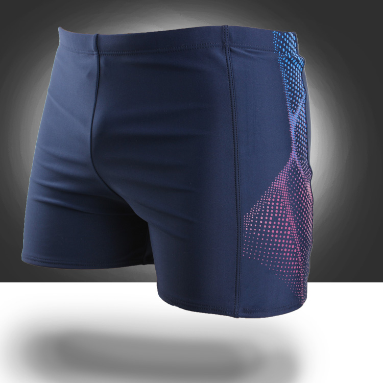 Quần bơi nam Qi Cai Bei Quần short nam giới Sexy Quần eo thấp Quần bơi mùa xuân nóng bỏng Boxer Áo tắm XL quần bơi nam lửng