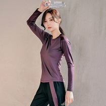 Sports top womens loose thin fitness long-sleeved outdoor running blouse Quick-drying t-shirt breathable yoga suit autumn and winter
