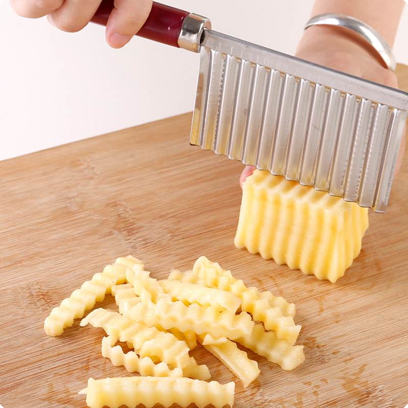 Kitchen Multifunction Chopped vegetable Wavy Potatoes Cut Flowers Knife Stainless Steel Cheeseer Fries Fries
