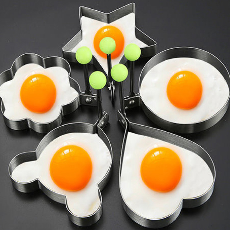 Creative stainless steel omelet love-shaped omelet mold heart-shaped model omelet ring fried egg steamed purse grinder