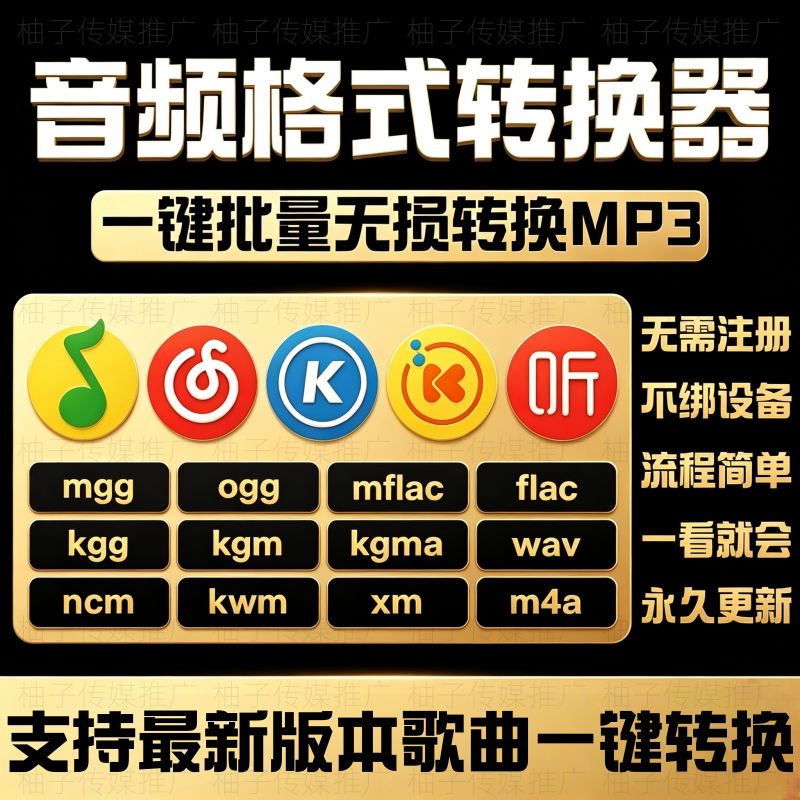 Music Format Conversion Audio Converter Kgg Mgg Mflac Ncm Xm Kwm Kgma Mp4 to Mp3