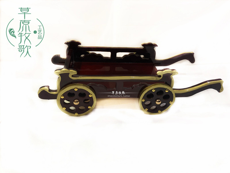 Mongolian Packs Mongolian Cutlery Goods Mongolian Cutlery Solid Wood Munchery Special Dinner Plate Milk tray handlebar meat dishes Goat Meat Stra