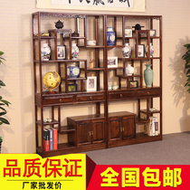Solid wood imitation ancient yuryu wood Chinese bogu frame brief Datloft paucity cabinet Tea Racks Jewelery Antique Racks