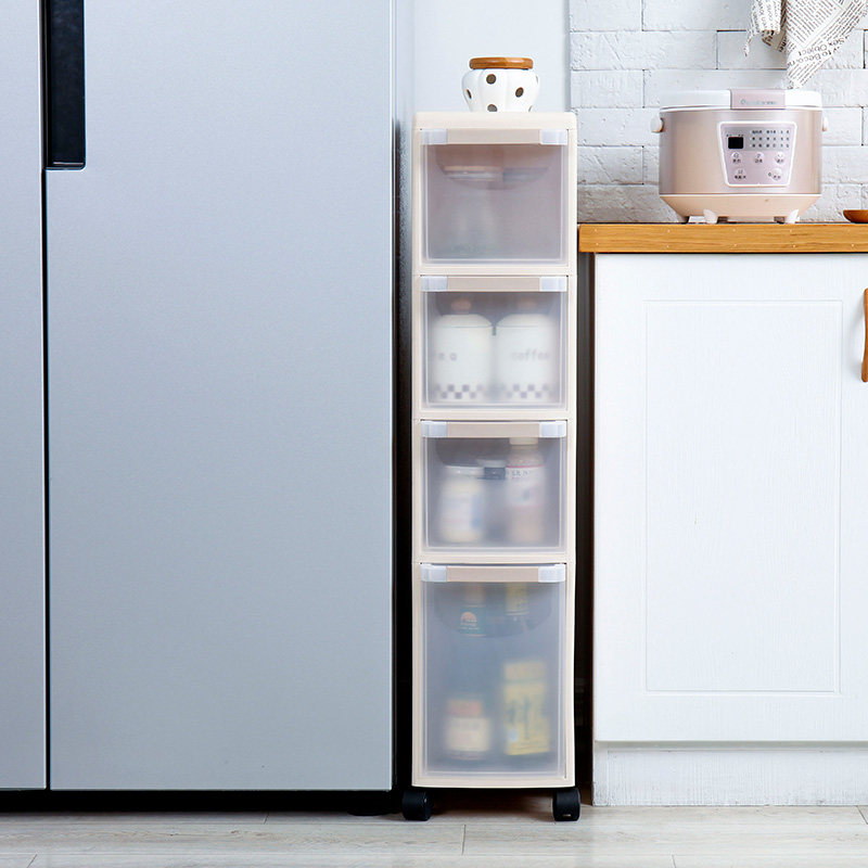 22cm wide crevice cabinet Drawer storage cabinet Plastic crevice narrow cabinet finishing storage cabinet Kitchen cabinet Shoe cabinet