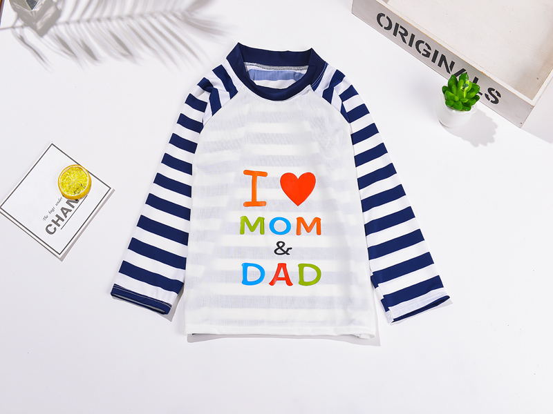 Đồ bơi mới cho bé trai và bé gái 2018 trẻ em lớn và trẻ em chia ba mảnh phù hợp với mũ lưỡi trai đồ bơi sọc bikini cho trẻ