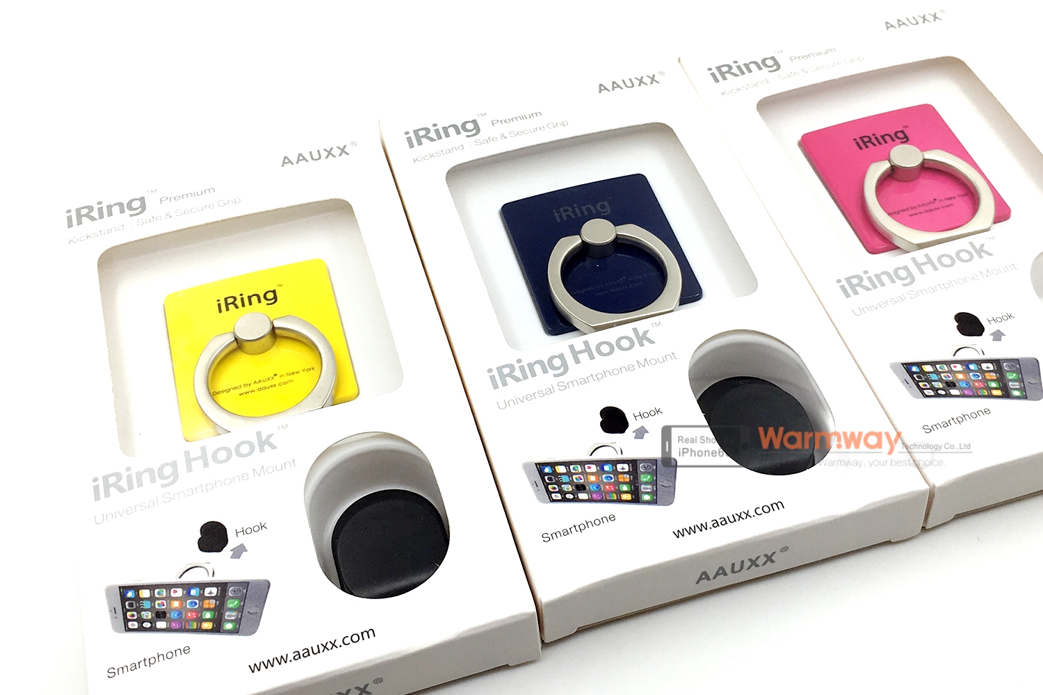 iRing Premiun Candy Color Điện thoại di động Hàn Quốc Car Ring Finger Ring Stand Điện thoại di động Hook Set - Phụ kiện điện thoại di động ốp điện thoại cute