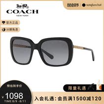 COACH Koch square frame female polarized sunglasses sunglasses drive mirror 0HC8237