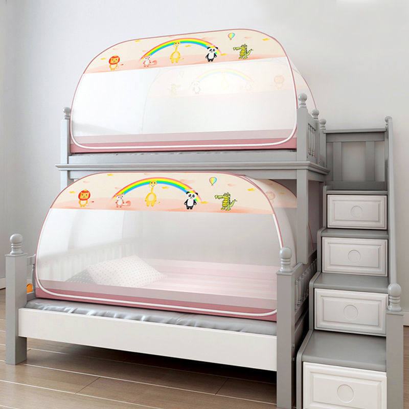 Bed nets Students Dormitory Beds up and down 1 2m Free to install Mongolia Pack Upper bunk beds 0-9 m single-mother bed can be folded