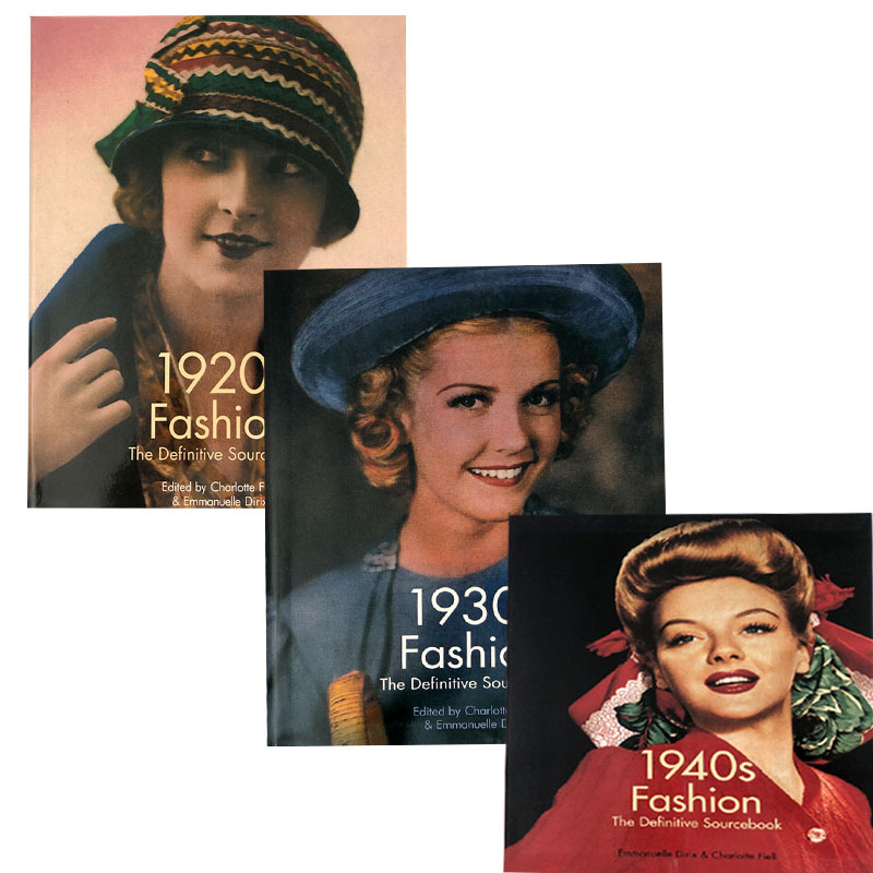 In Stock: 1920S 1930S 1940S Fashion 20S-40S Retro Clothing Fashion Illustrations, Set of 3 Books In Stock: 1920S 1930S 1940S Fashion 20S-40S Retro Clothing Fashion Illustrations, Set of 3 Books