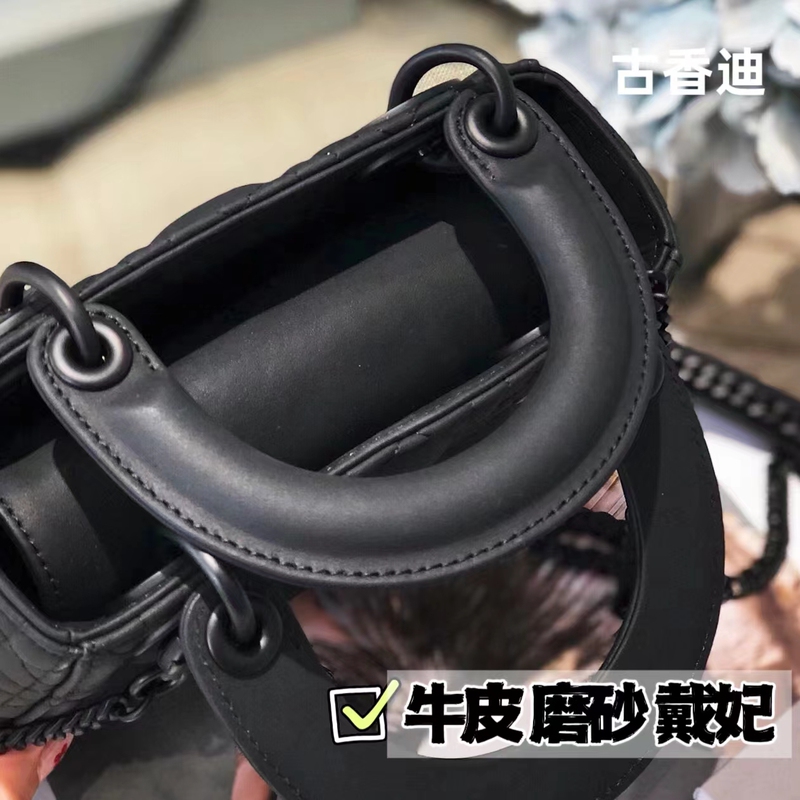 Lady Three-Compartment Four-Compartment Sobalck Genuine Leather Matte Quilted Chain Crossbody Bag High-End Lady Dior Bag Joy