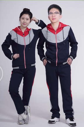 School uniforms High school students Leisure style grey suit for men and women in spring and autumn baseball uniforms with cloakhat
