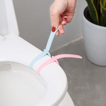 Anti-dirty silicone toilet lid lifter lifter lift toilet lid accessories toilet ring sanitary handle flip handle