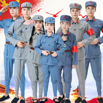 Childrens Red Army Performance Costumes Little Eighth Route Army Long March Performance Costumes Childrens Sparkling Red Star New Fourth Army Chorus Clothes