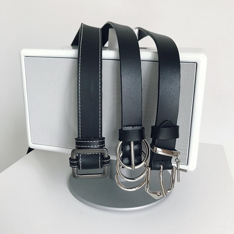 (Love to wear help) Head layer Bull Leather Trendy Small Leather Strap TEXTURE BELT