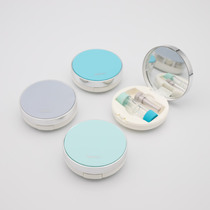 Corneal shaping mirror box Compact portable RGP companion box set with suction rod double bottle mirror OK lens storage