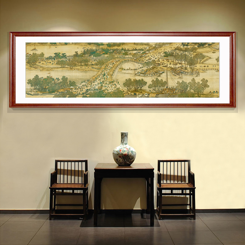 Tomb Sweeping River Tutu Country Painting Living Room Decoration Painting Sofa Background Wall Mural Hotel Dining Hall Feng Shui Poly Sentiment Hanging Painting