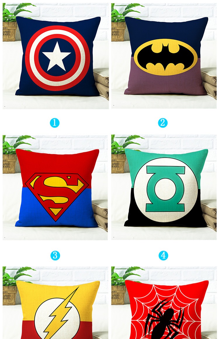 Marvel Captain America, Iron Man Spider-Man gối chăn đệm kép xe gối sofa Transformers - Trở lại đệm / Bolsters gối kèm chăn