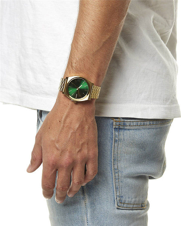 Часы Европа 代购尼克松nixon手表 简约男女石英表金绿色时尚腕表a0451919