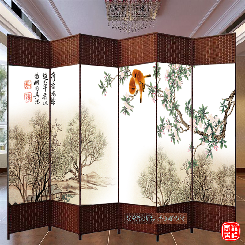 Trung Quốc màn hình phân vùng phòng khách sạn hai mặt văn phòng di động gấp thẩm mỹ viện thời trang đơn giản hiện đại màn hình gấp - Màn hình / Cửa sổ vách ngăn phòng thờ bằng gỗ