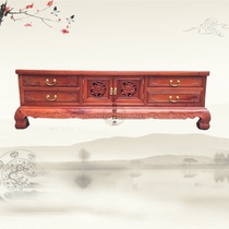 Myanmar Rosewood hollow TV cabinet solid wood antique film and television cabinet solid wood furniture simple modern cabinet TV
