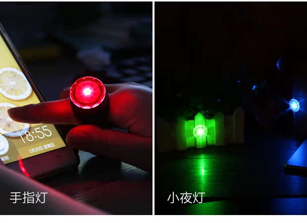 xe thăng bằng lamicka Ngọn lửa sói xe đạp phía sau ánh sáng cảnh báo ánh sáng không thấm nước đêm LED đêm cưỡi ếch cân bằng ánh sáng thiết bị xe đạp - Smart Scooter yên xe thăng bằng