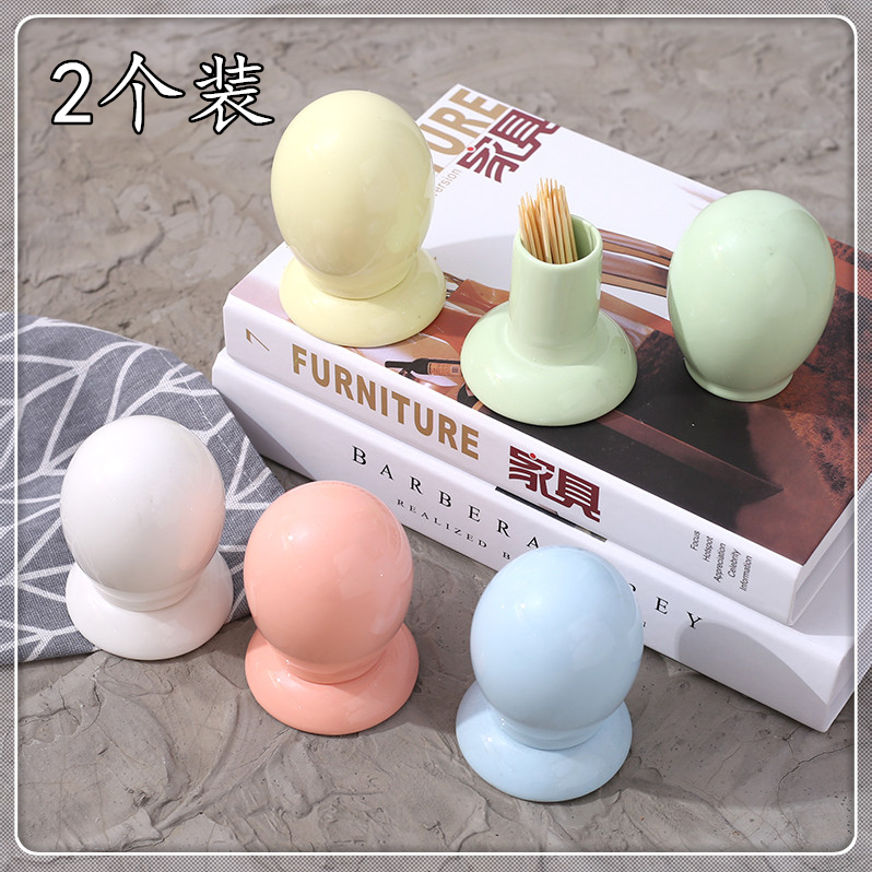 2 Loaded Ceramic Toothpicks TOOTHPICKS BOX TOOTHPICK TANK HOME LIVING ROOM DINING HALL MINIMALIST COLOR TOOTHPICK BOX