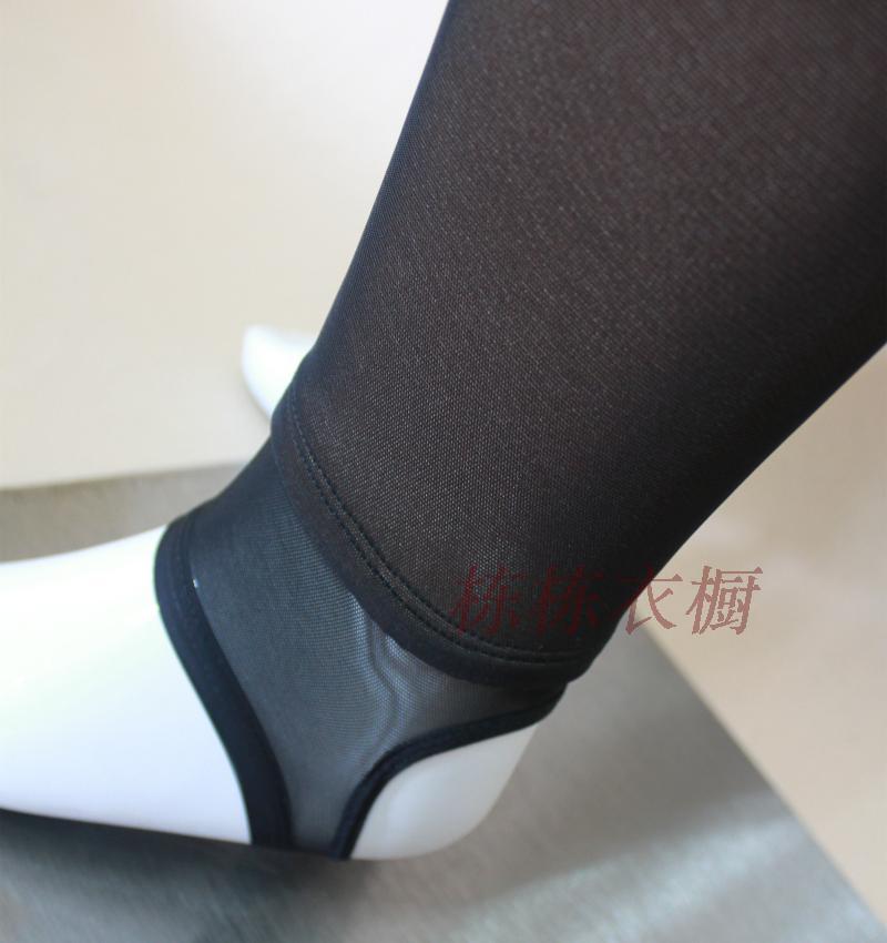 Mùa thu đông Weibin 8630 8638 eo cao đôi lưới và quần nhung bước giả da bụng bụng vớ chống móc legging màu da chân