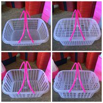 Blueberry white flat bottom plastic fruit basket strawberry picking Bayberry loquat Mulberry raspberry grape basket factory direct sales