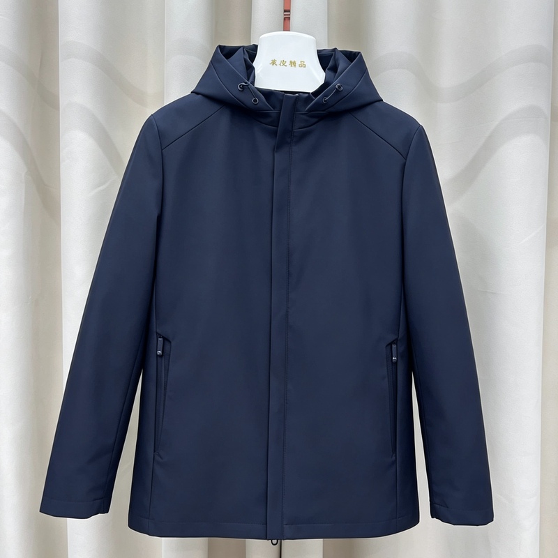New Style Clean-Cut Fur Parka for Men, Winter Fox Fur Integrated with Mink Fur Lining, Detachable Rex Rabbit Fur Coat