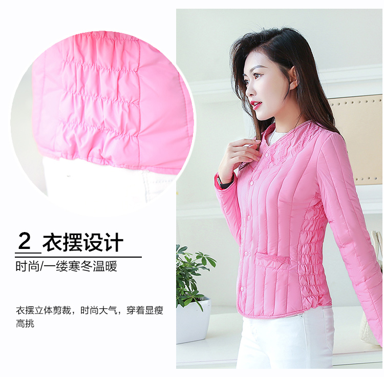 Áo lót cotton ngắn nữ mùa đông xuống cotton nữ Slim mặc chống mùa nhỏ áo khoác cotton mùa đông ấm bên trong lót thủy triều áo phao nữ 2020