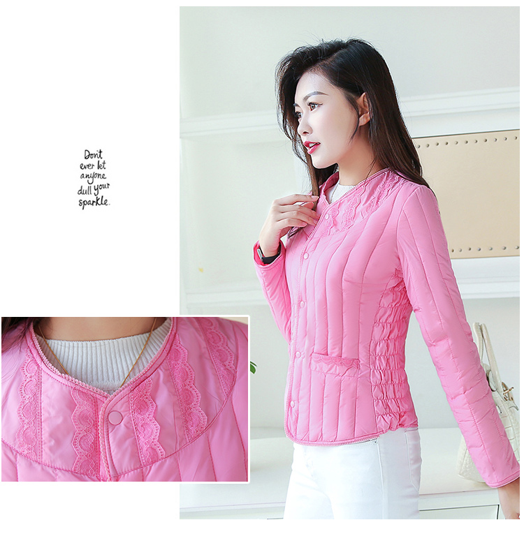 Áo lót cotton ngắn nữ mùa đông xuống cotton nữ Slim mặc chống mùa nhỏ áo khoác cotton mùa đông ấm bên trong lót thủy triều áo phao nữ 2020