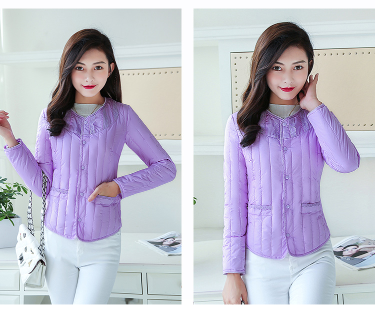 Áo lót cotton ngắn nữ mùa đông xuống cotton nữ Slim mặc chống mùa nhỏ áo khoác cotton mùa đông ấm bên trong lót thủy triều áo phao nữ 2020